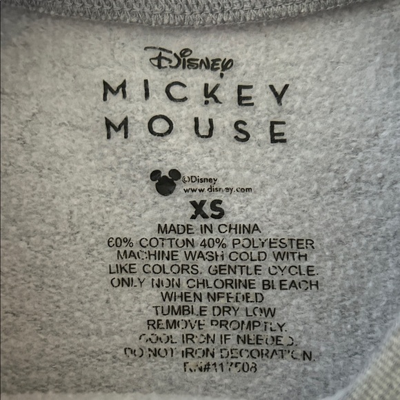 Women’s Gray Mickey Mouse Crewneck Sweatshirt - Picture 3 of 4